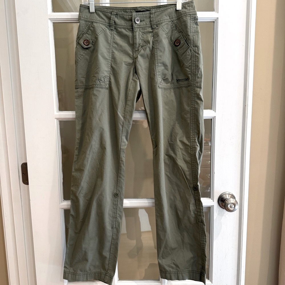 Marmot F56630 Cotton Roll Up Convertible Hiking Outdoor Boot Cut Pants 6